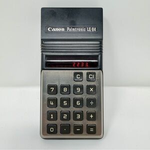 1970s Canon LE-84 Palmtronic Calculator Red LED - Working with flaws